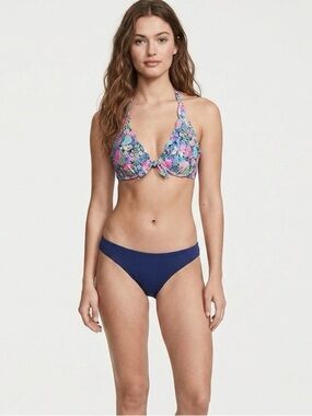[VS] Tropical Floral Ruffle Edge Halter